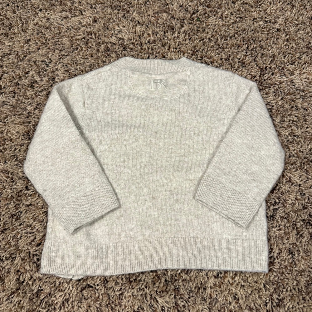 Banana‎ Republic Baby Merino Wool Cashmere Sweater Oatmeal Heather 18-24 Months - Picture 2 of 8